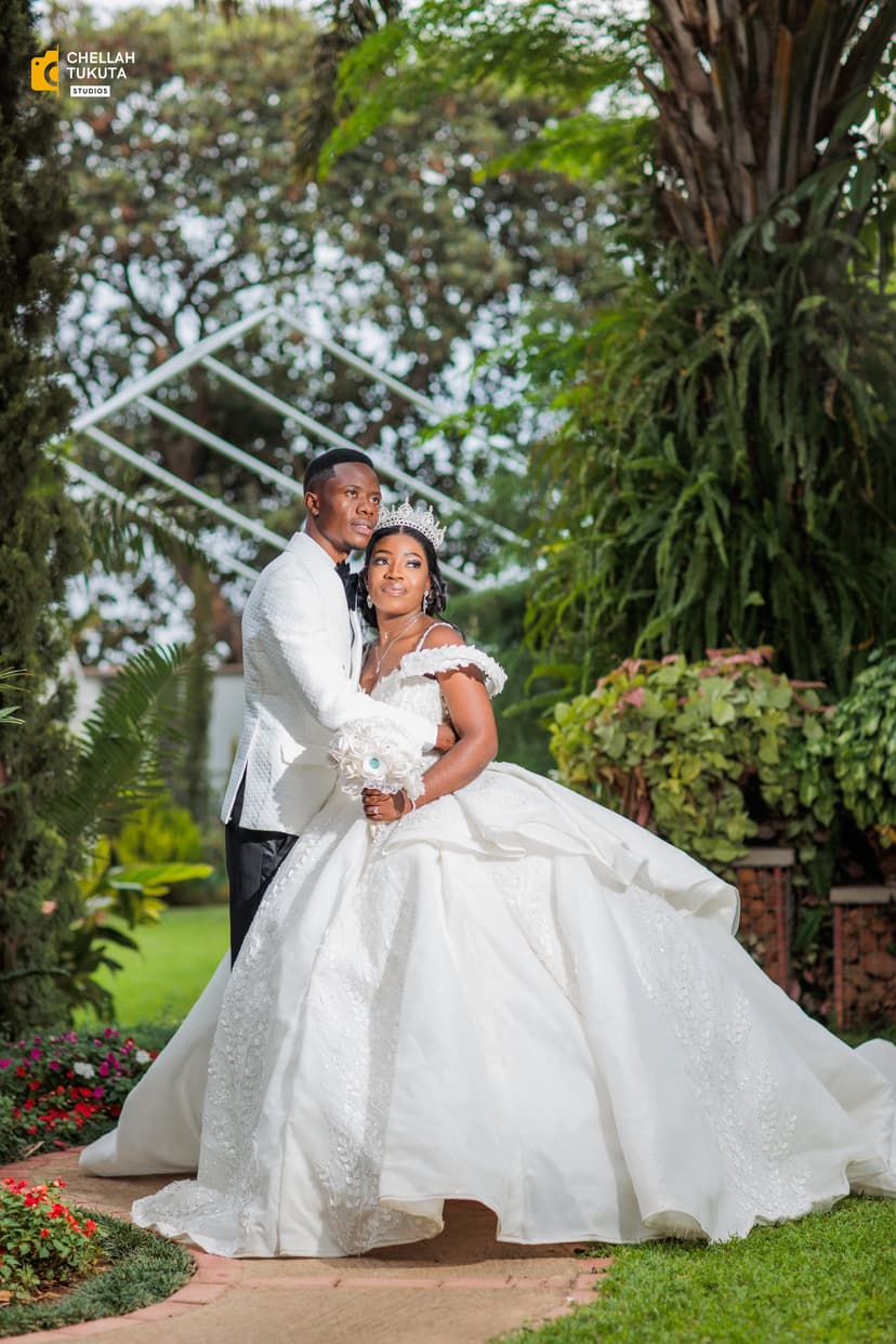Beautiful couple portrait outdoors